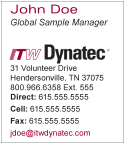 ITW Dynatec email signature download