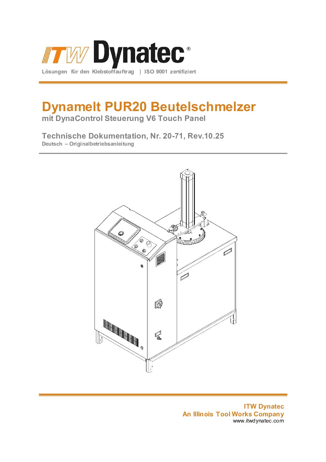 Dynamelt PUR20 V6 Touch_Standard_#20 71_Rev.10.25_de