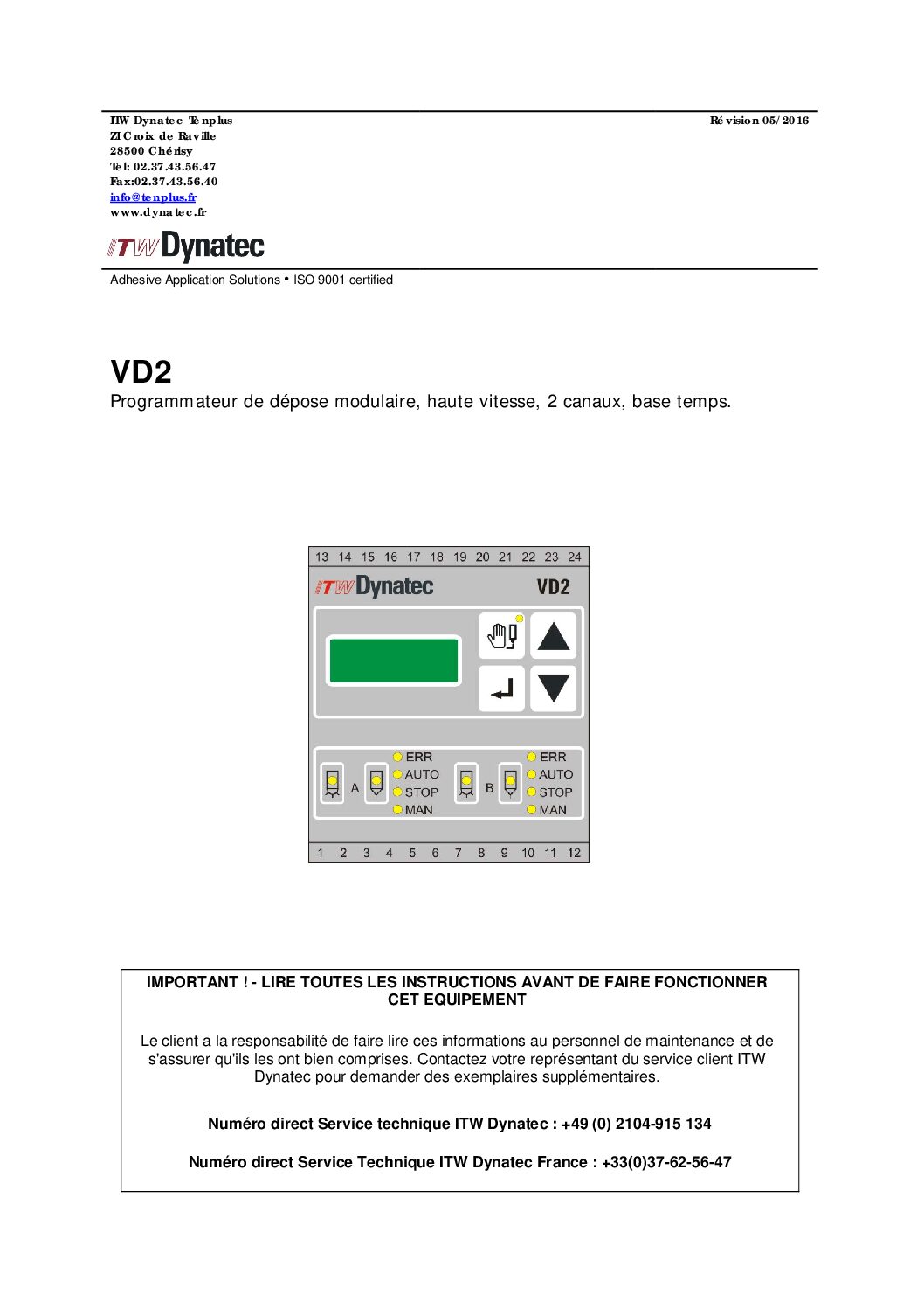Dynatec VD2 Conducteur de valve_Rev.5.16_fr