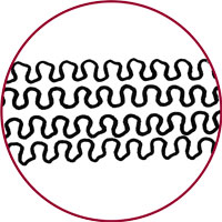 Omega Adhesive Pattern