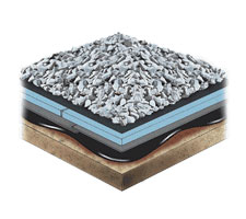 Diagram of roofing material